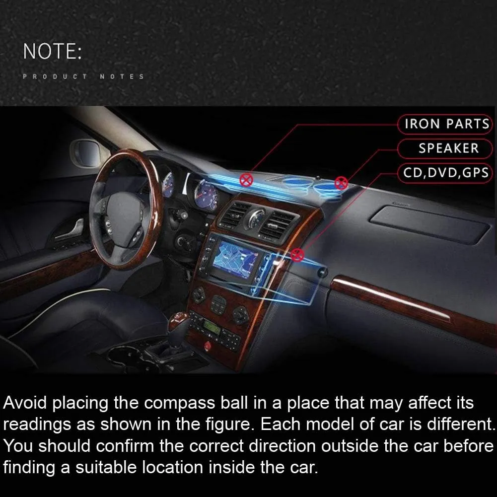 KanPas Automotive Compass Ball for Car or Boat