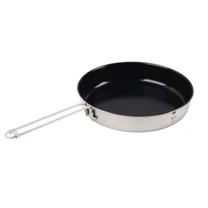 Keith Titanium Pan Frying Pan Camping Hiking Ultralight Titanium Cookware Pan Folding Handle Non-stick fry Pan 1000ml Ti8150