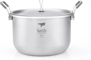 Keith Titanium Ti8301 Pot - 6.0 L