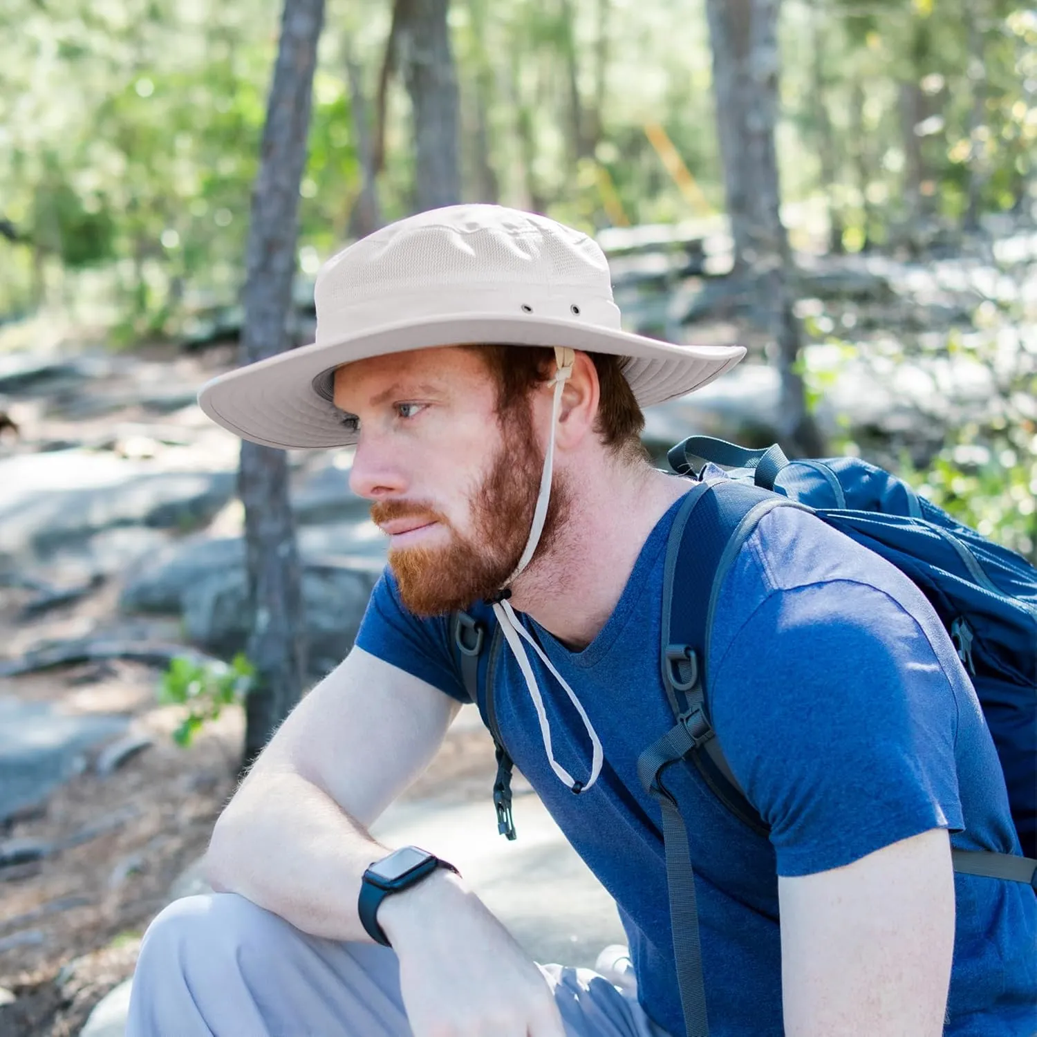 Keya Boonie Hat Sun Protection, Wide Brim with Face Cover & Neck Flap, Packable Bucket Sun Hat, Fishing Hats