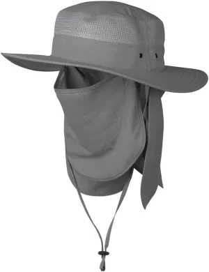 Keya Boonie Hat Sun Protection, Wide Brim with Face Cover & Neck Flap, Packable Bucket Sun Hat, Fishing Hats