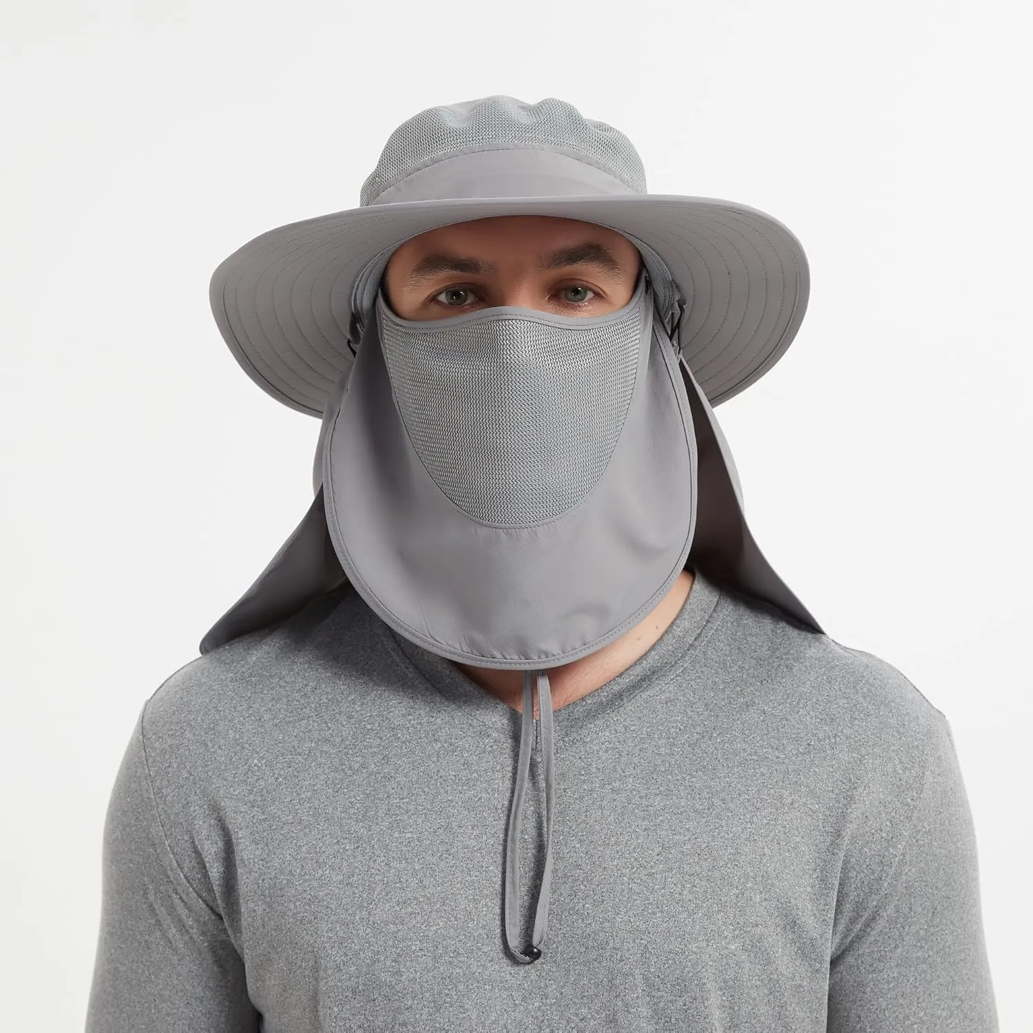 Keya Boonie Hat Sun Protection, Wide Brim with Face Cover & Neck Flap, Packable Bucket Sun Hat, Fishing Hats