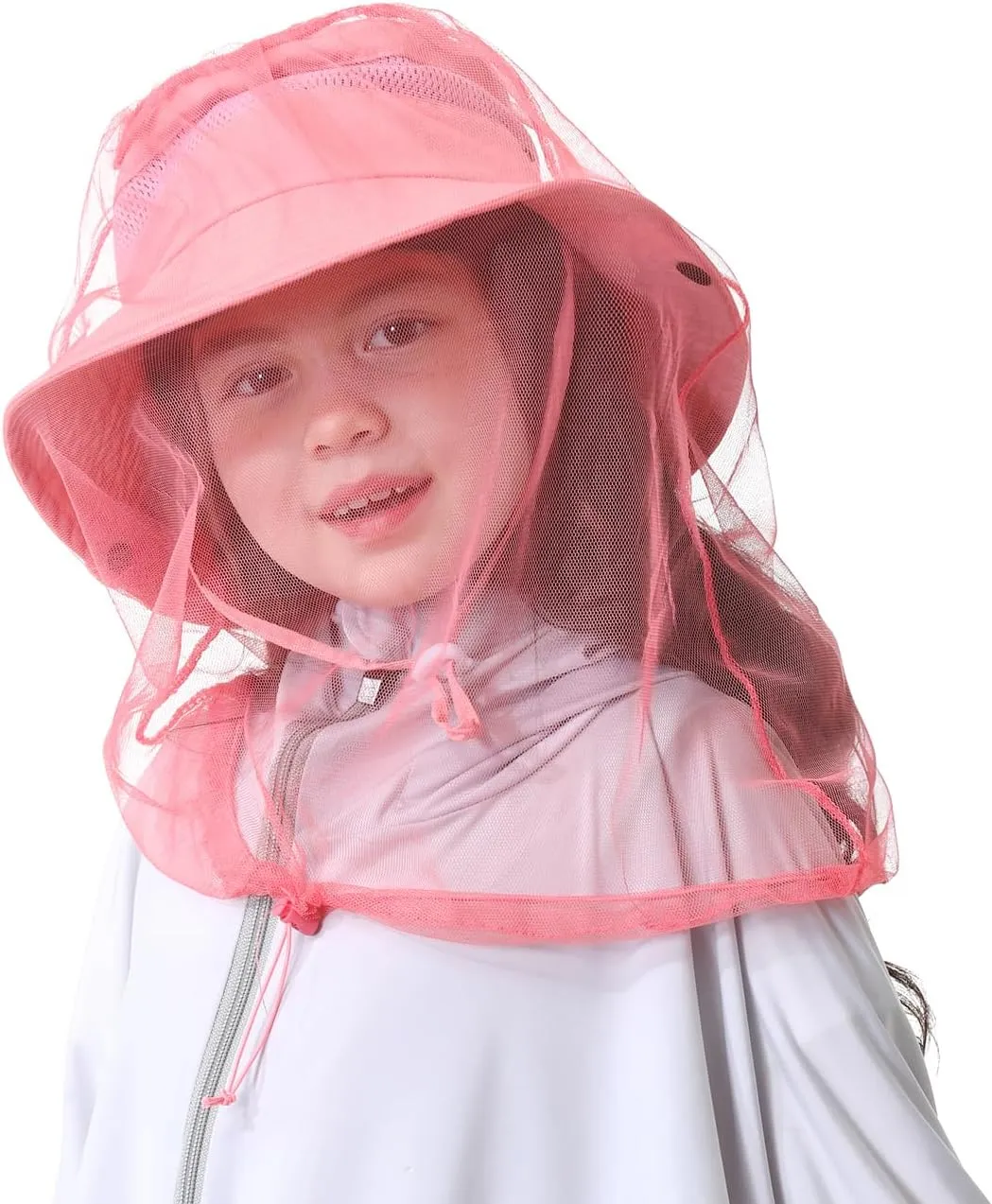 Kids Mosquito Head Net Hat - Bug Cap UPF 50  Sun Protection for Beekeeping Garden Fishing