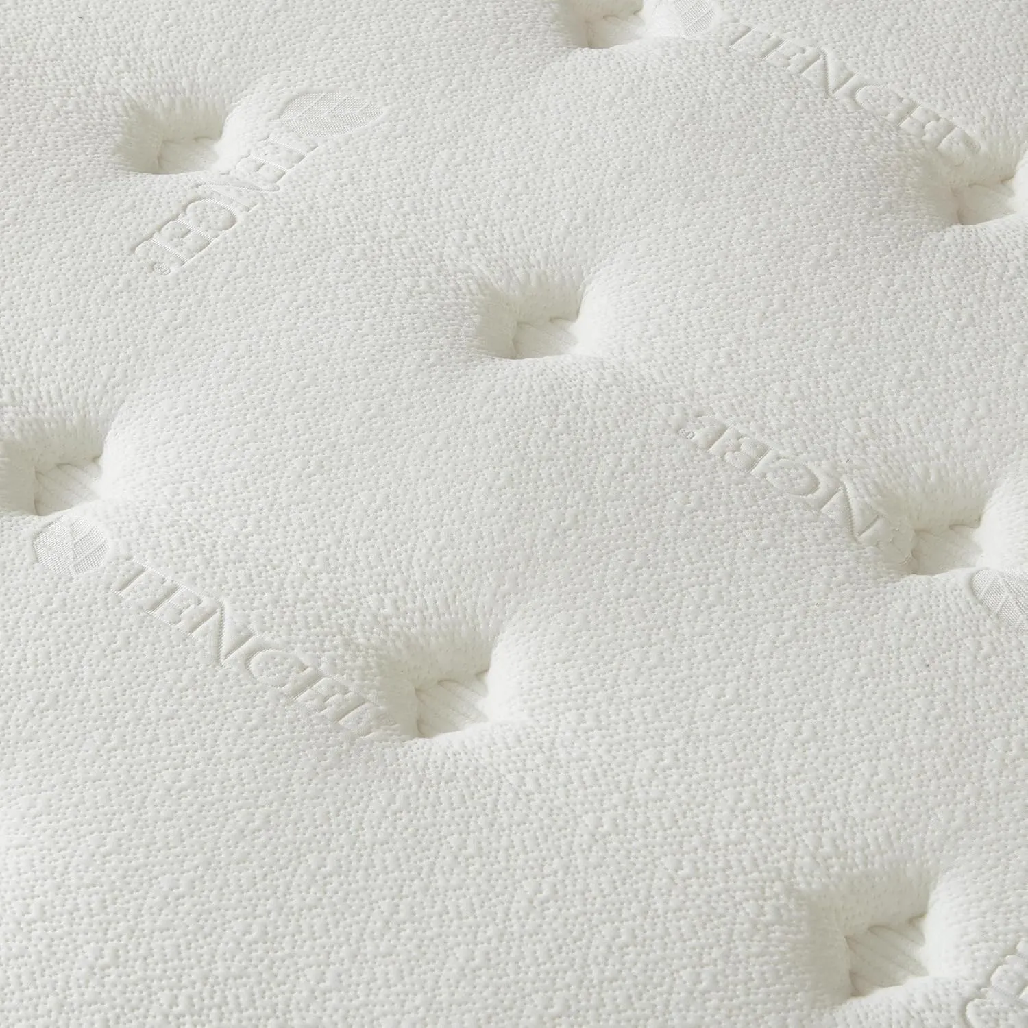 King Mattress, 12 Inch Hybrid Mattress in a Box, Memory Foam and Pocket Springs, Fiberglass Free, Soft and Breathable, Medium Firm Feel