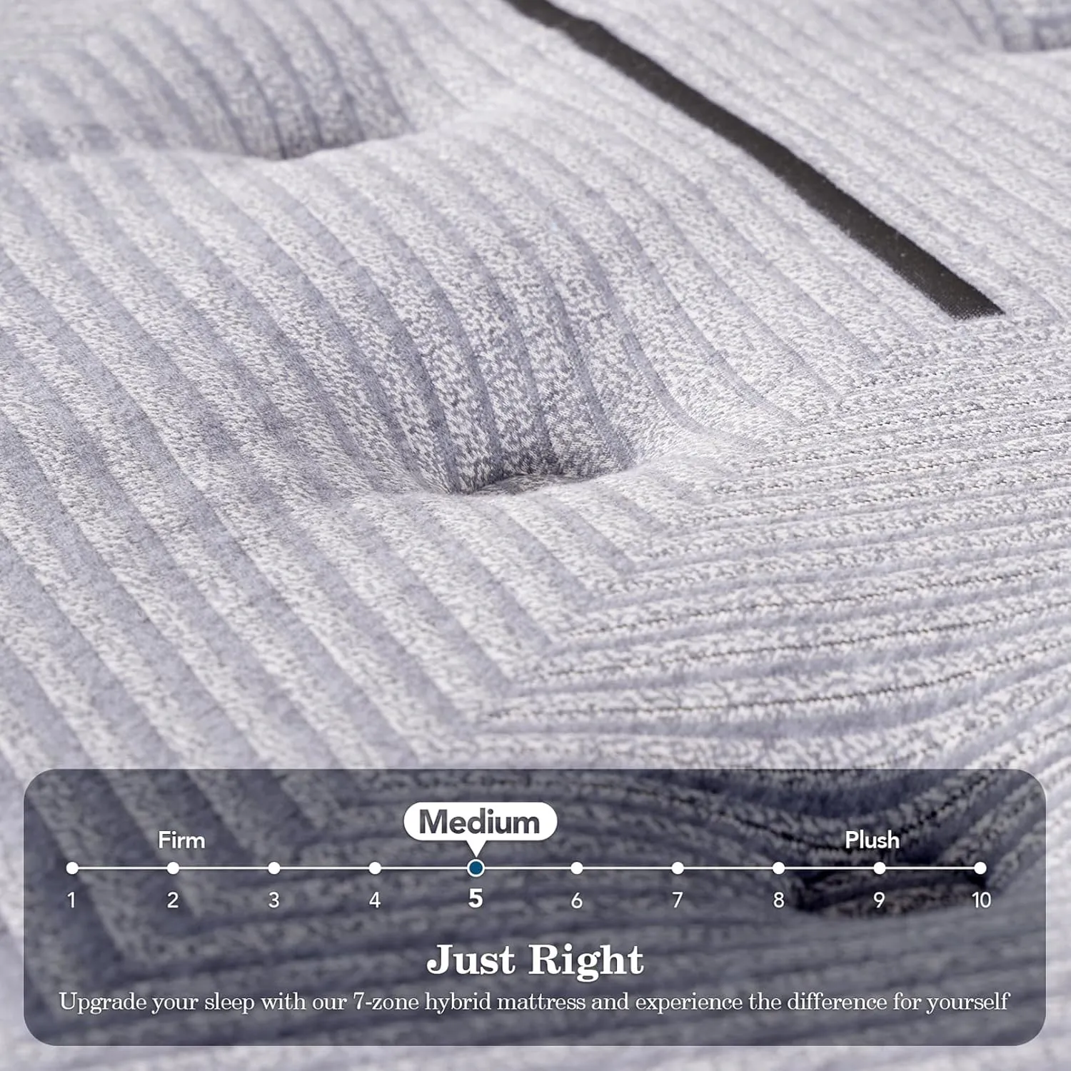 King Mattress, 14Inch Medium King Hybrid Mattress,Cooling Gel Memory Foam & 7-Zone Individual Pocket Springs, King Size in Box for Supportive & Pressure Relief,76 x 80