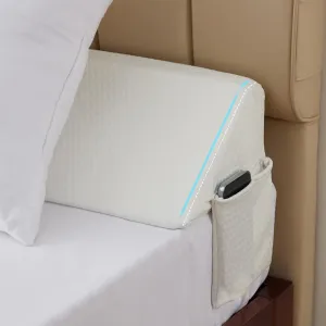 King Wedge Pillow Headboard, Bed Wedge Pillow for Headboard, Bed Gap Filler King - Fill The Gap (0-7")(Air-Layer White, 76"x10"x6")