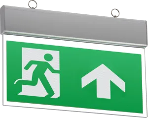 Knightsbridge EMSWING 230V IP20 Ceiling Mounted LED Emergency Exit Sign (Maintained/Non-Maintained)