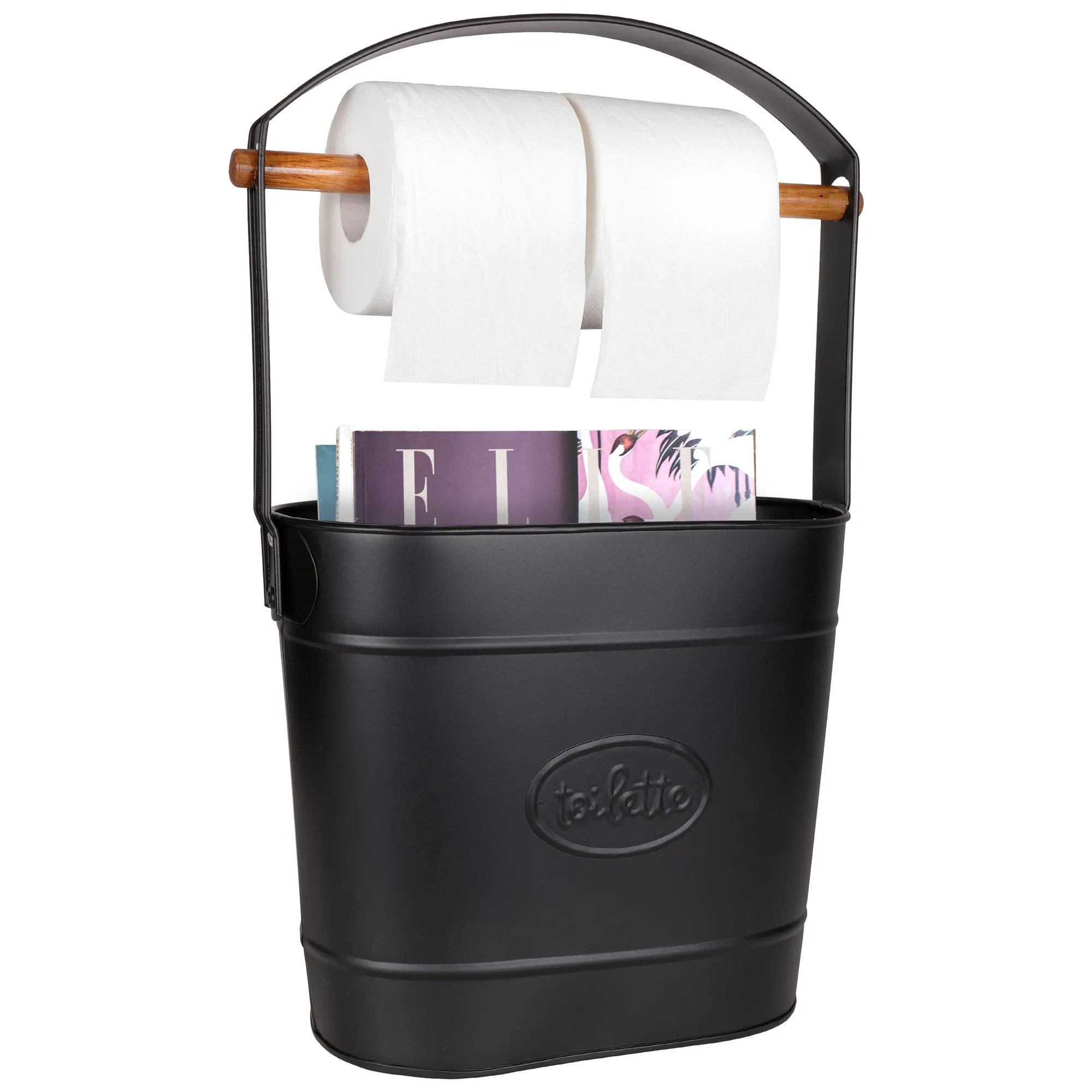 Label Line 'Toilette' Toilet Paper Holder Stand