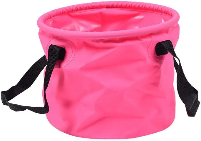 Large Outdoor Camping Folding Bucket Washing Collapsible Water 10L/20L/30L (Blue,10L)