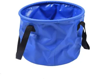 Large Outdoor Camping Folding Bucket Washing Collapsible Water 10L/20L/30L (Blue,10L)