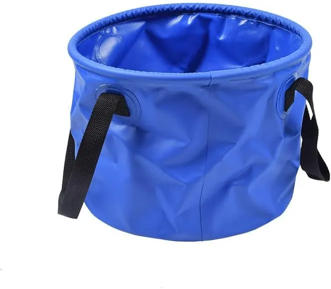 Large Outdoor Camping Folding Bucket Washing Collapsible Water 10L/20L/30L (Blue,10L)