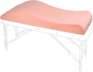 Lash Bed Foam Topper, Ergonomic Curvy Eyelash Mattress Topper for Massage Table, Beauty Salon Massage Table Padding Topper, 30D Esthetician Bed Cushion with Removable Cover (Pink-60 cm)