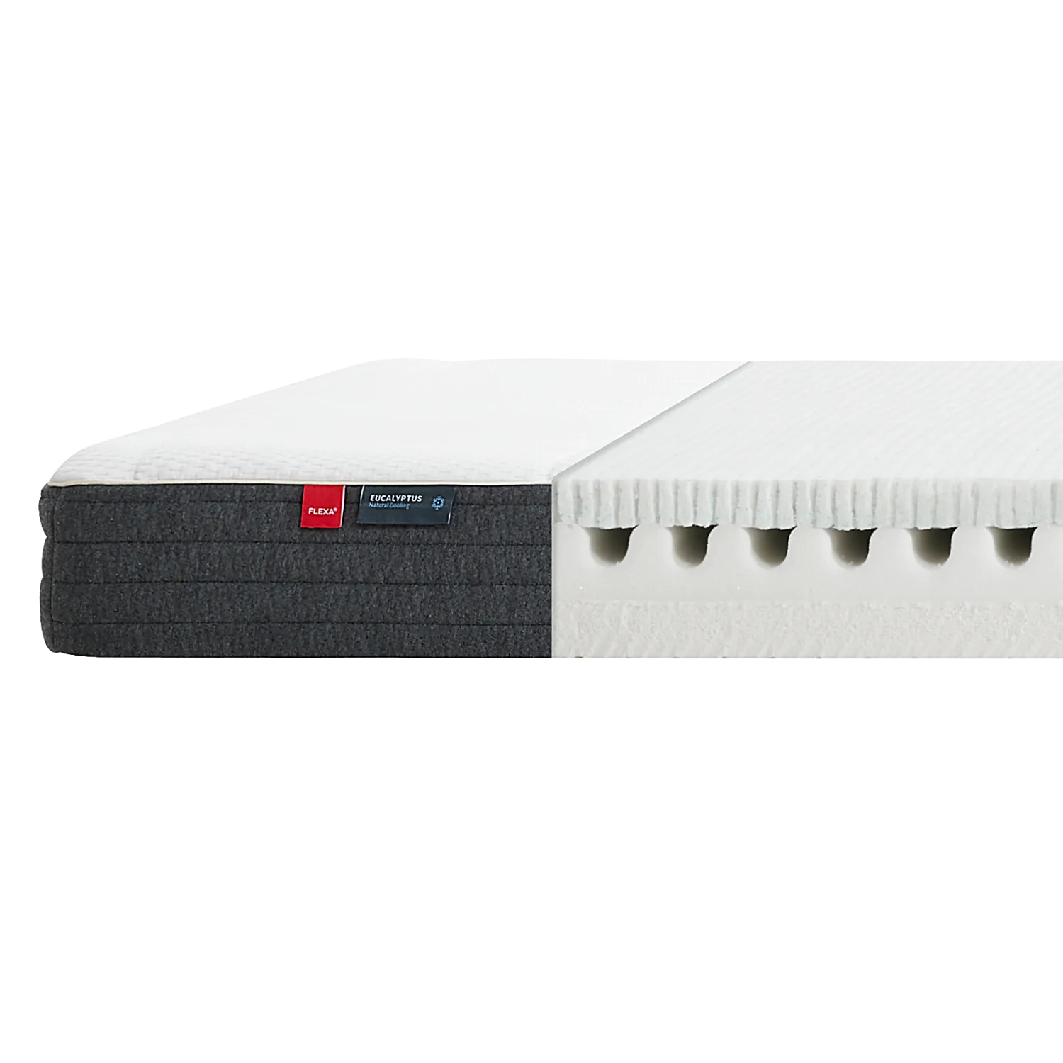 Latex/Foam Mattress, 190X140 Eucalyptus Cover