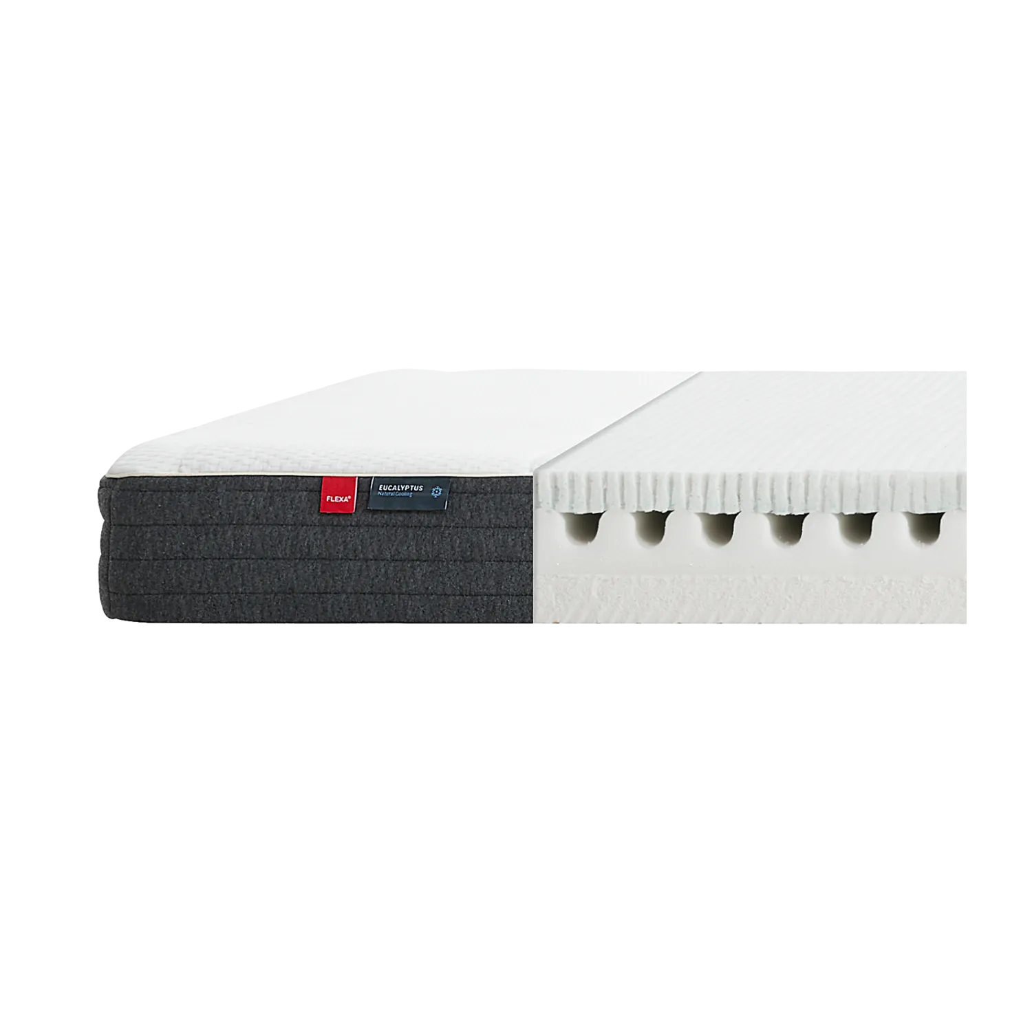 Latex/Foam Mattress, 200X140 with Eucalyptus Cover