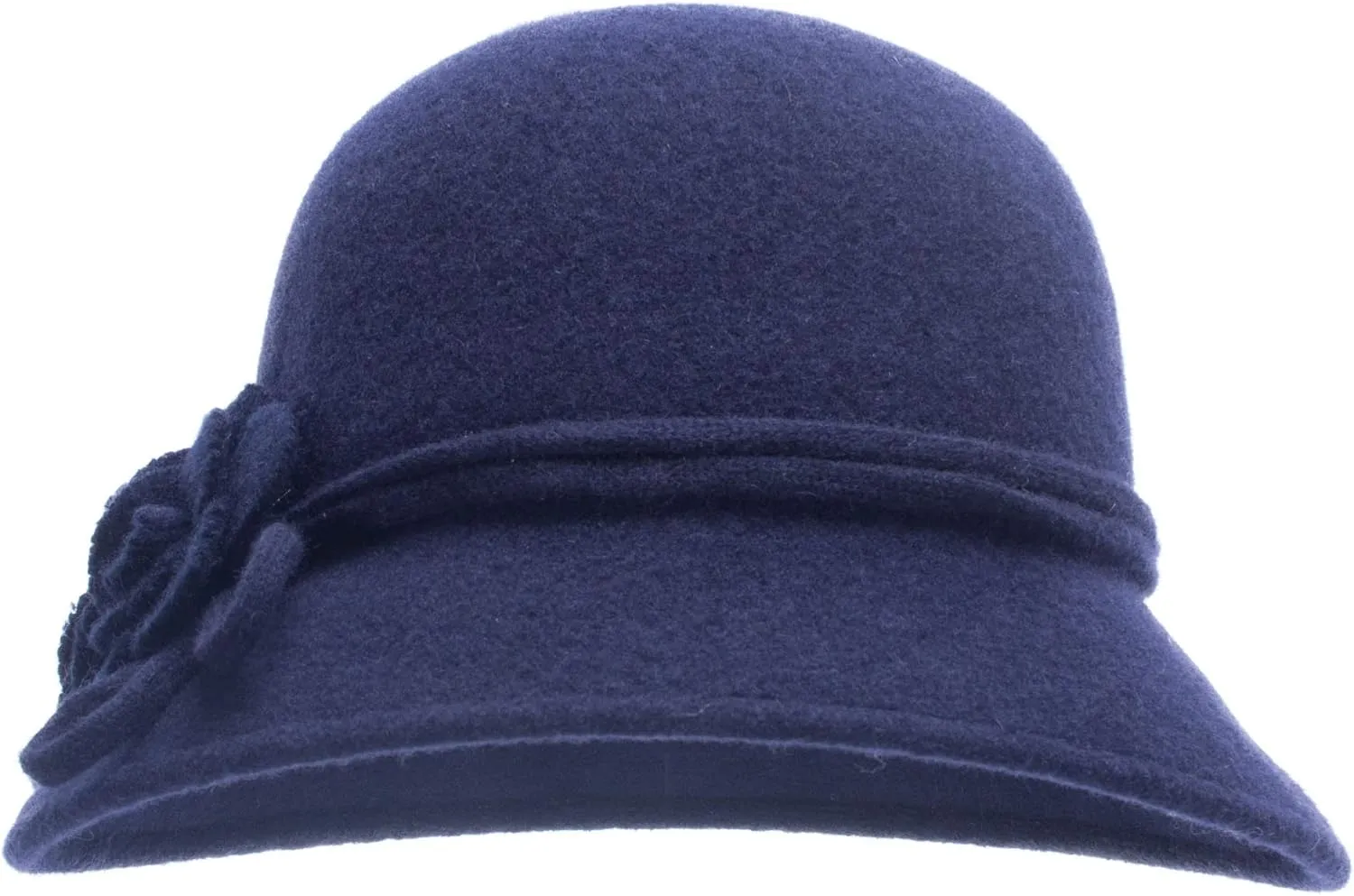 Lawliet Womens Retro Collapsible Soft Knit Wool Cloche Hat Bucket Flower A466