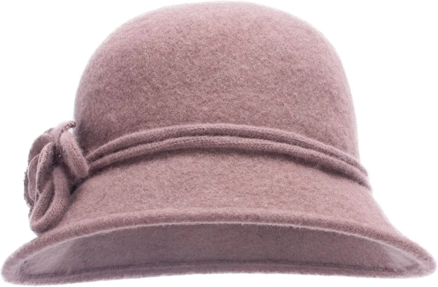 Lawliet Womens Retro Collapsible Soft Knit Wool Cloche Hat Bucket Flower A466