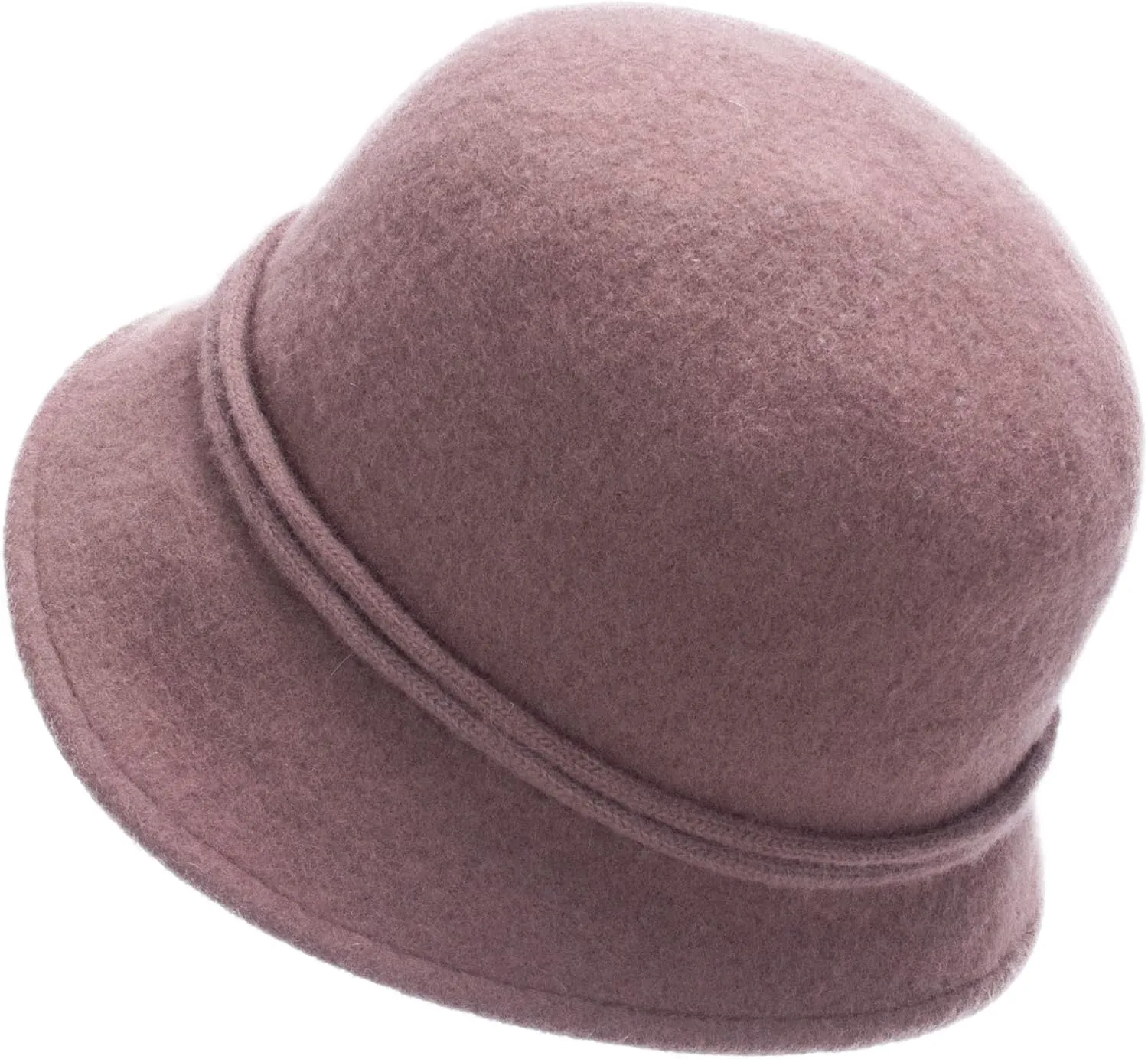 Lawliet Womens Retro Collapsible Soft Knit Wool Cloche Hat Bucket Flower A466