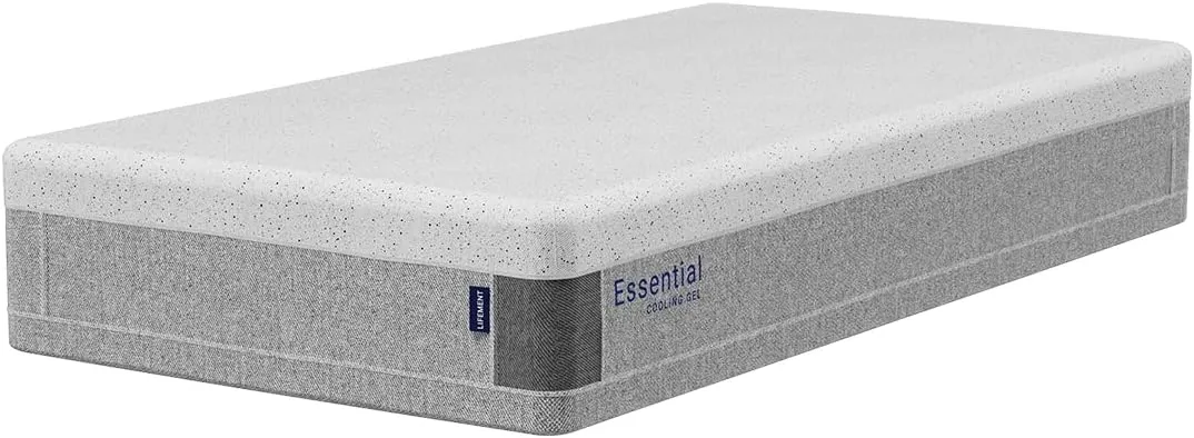LIFEMENT, Essential 8 Inch Copper Infused Cooling Gel Memory Foam Mattress, Medium Firm, Fiberglass Free, Pressure Relief, Safe & Certified Foams & Cover, 10-Year Warranty, Mattress in a Box, Twin