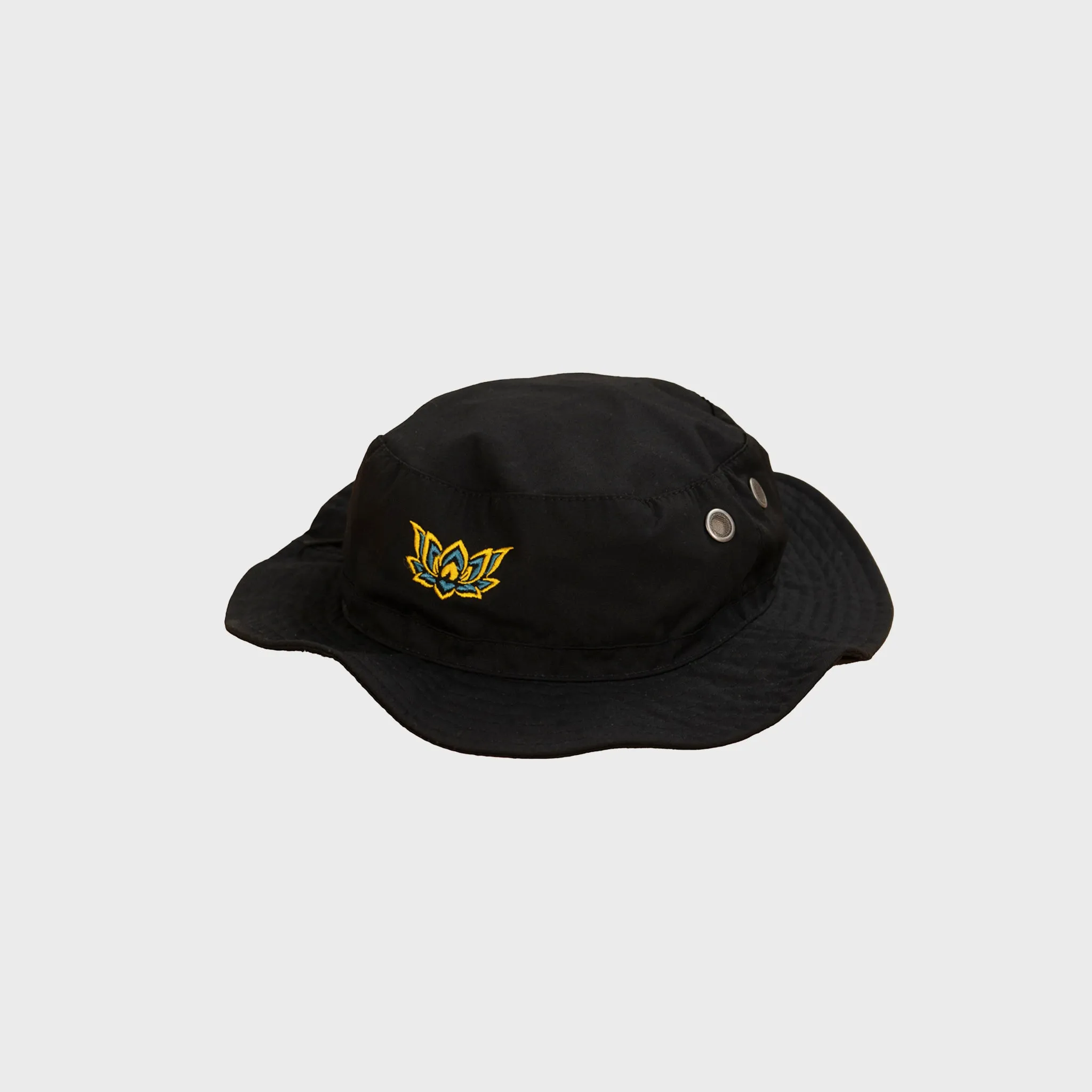 LIL LOTUS BUCKET HAT - BLACK