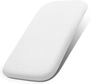 Lisara Baby Bassinet Mattress, 32 x 18 Dual Sided Gel Memory Foam Mattress with Waterproof, Removable and Breathable Ice Silk Cover, Fit for RONBEI Bassinet, Ingenuity Foldaway and Cuddor Bassinet