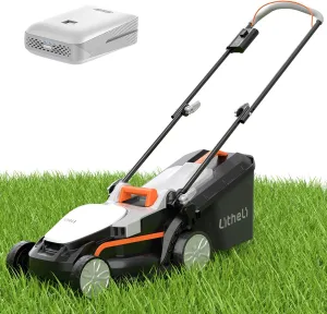 Litheli Cordless Lawn Mower 13 Inch, U20 Handy  20V Electric Lawn Mowers for Garden, Yard and Farm, 5 Heights Adjustment, Light Weight,4.0Ah Portable Battery Included