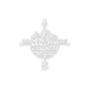 Live More Compass Stickers