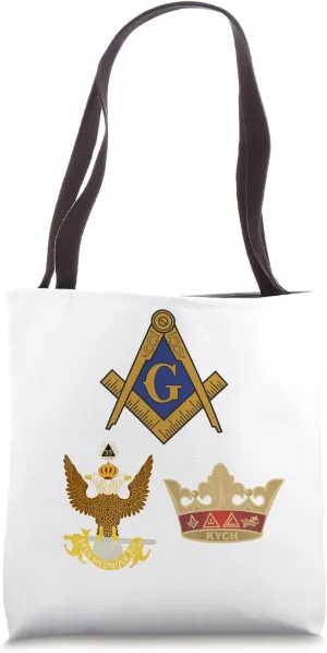 Mason 33rd KYCH Masonic Scottish York Rite Knights AASR WU Tote Bag