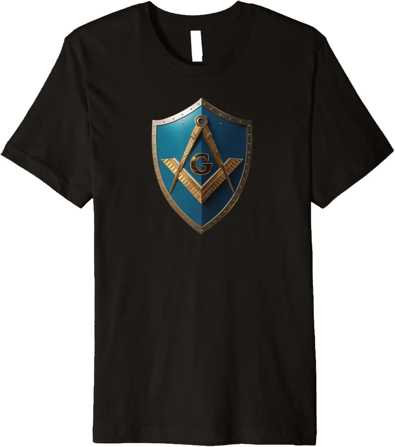 Masonic symbol with " classic shield inlay " , freemason S&C Premium T-Shirt