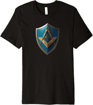 Masonic symbol with " classic shield inlay " , freemason S&C Premium T-Shirt
