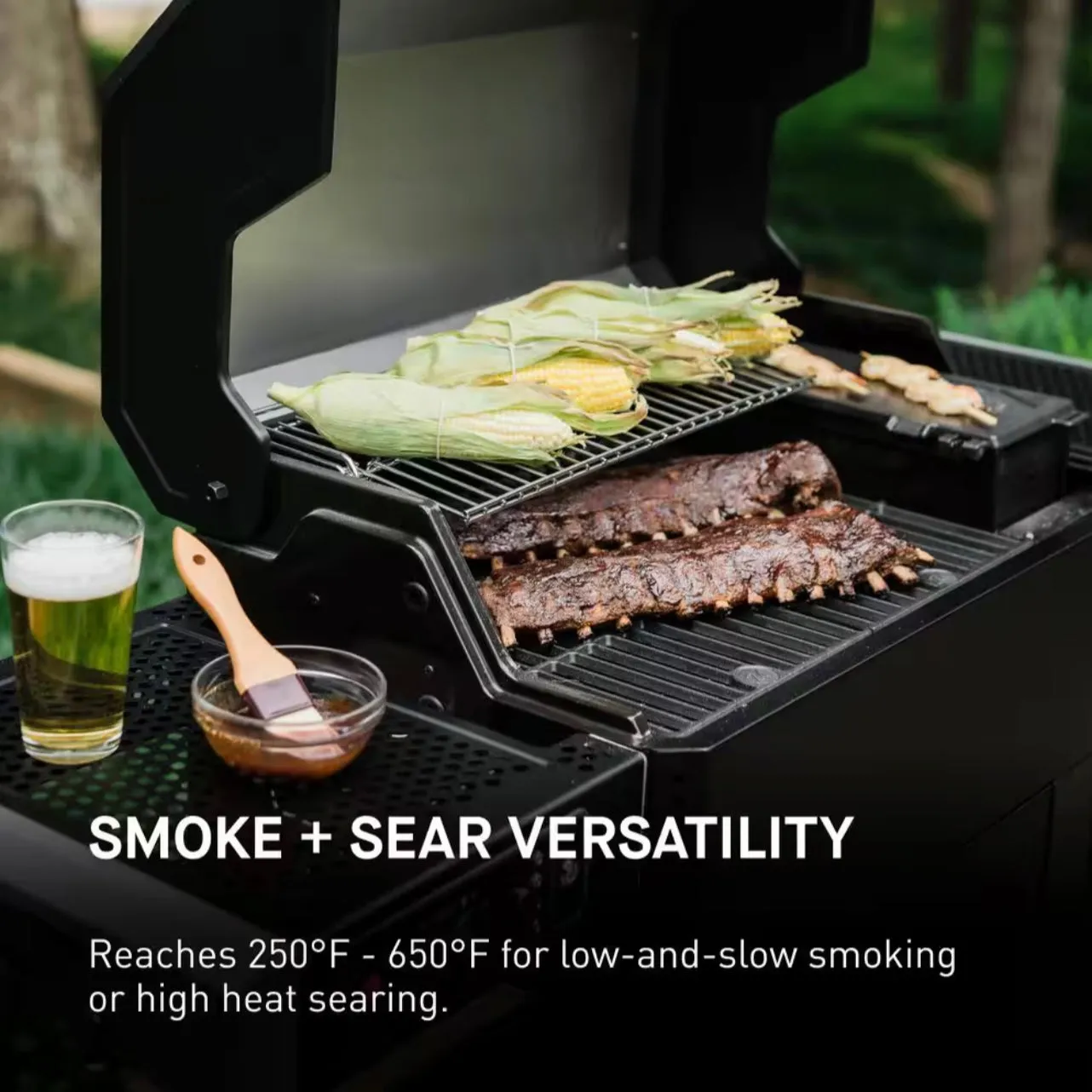 Masterbuilt AutoIgnite Series 545 Digital Charcoal Grill   Smoker Bundle - MB20041124