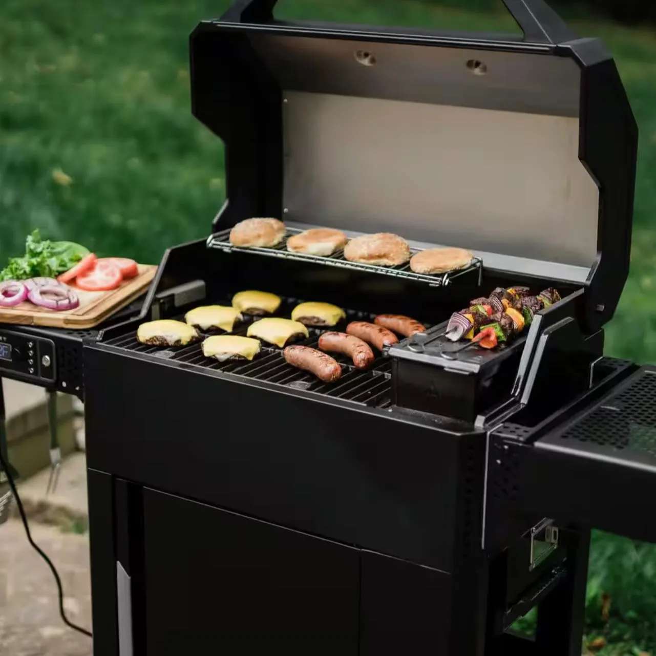 Masterbuilt AutoIgnite Series 545 Digital Charcoal Grill   Smoker Bundle - MB20041124
