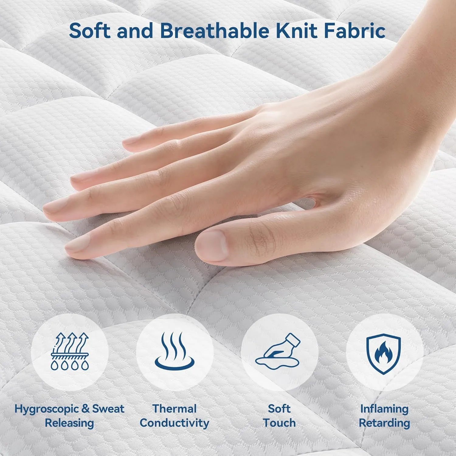 Mattress Queen Size, 12 Inch Queen Hybrid Mattress in a Box, Medium Firm Memory Foam & Individually Wrapped Pocket Springs for Pain Relief, Motion Isolation, CertiPUR-US Certified