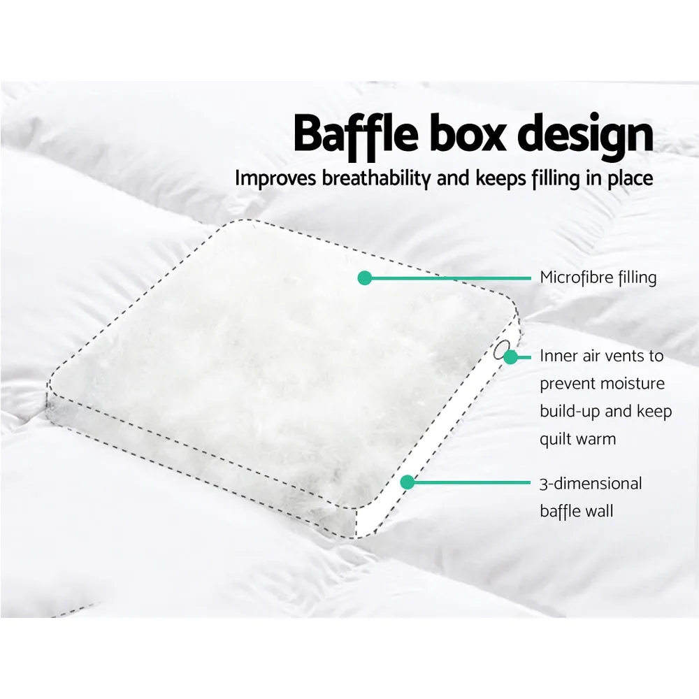 Mattress Topper Pillowtop Protector Pad Double