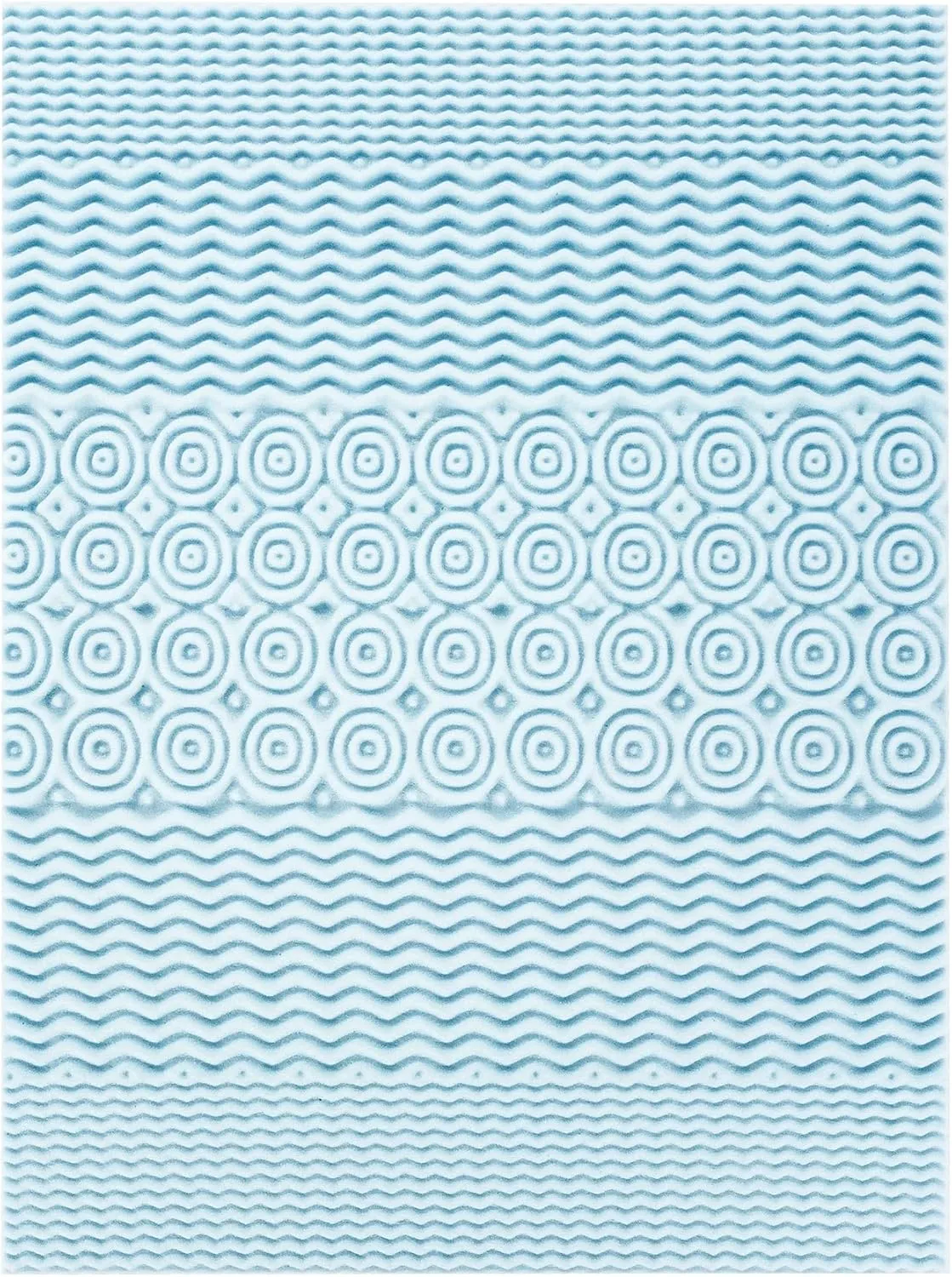 Mellow 4 Inch 5-Zone Memory Foam Mattress Topper, Cooling Gel Infusion, Twin XL