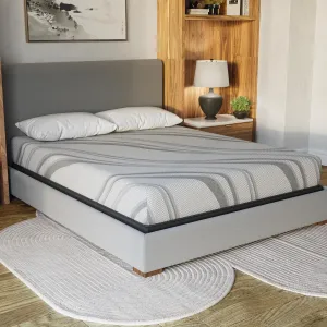 Memory Foam Mattress for Restful Sleep, Cool and Supportive Gel Comfort, Full Size, Grey
