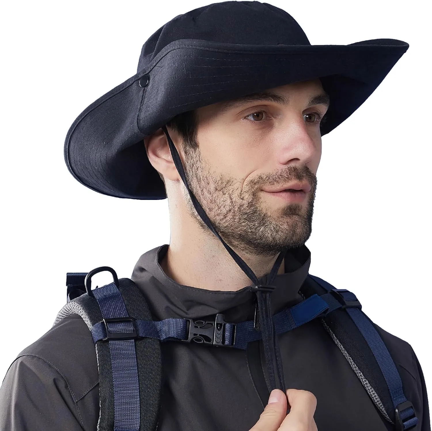 Men Sun Hat Summer UV Protection Wide Brim Bucket Hats Packable Boonie Cap for Fishing Hiking Gardening Safari Beach