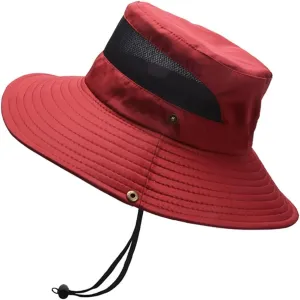Men Women Fishing Hat Quick Dry Breathable Mesh Sun Hat Outdoor UV Protection Beach Boonie Hat Adjustable Bucket Cap