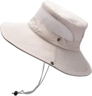 Men Women Fishing Hat Quick Dry Breathable Mesh Sun Hat Outdoor UV Protection Beach Boonie Hat Adjustable Bucket Cap