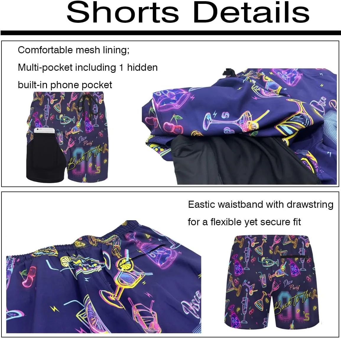 Men's 2 piece 80s 90s rave outfits for Men Hawaiian Shirts with a Bucket Hat