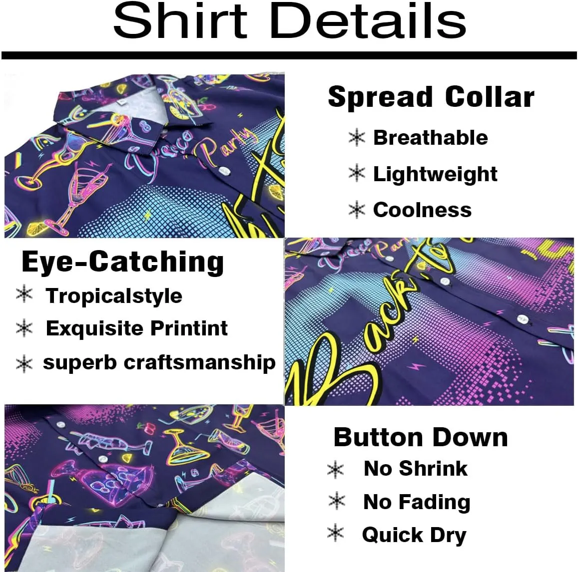 Men's 2 piece 80s 90s rave outfits for Men Hawaiian Shirts with a Bucket Hat