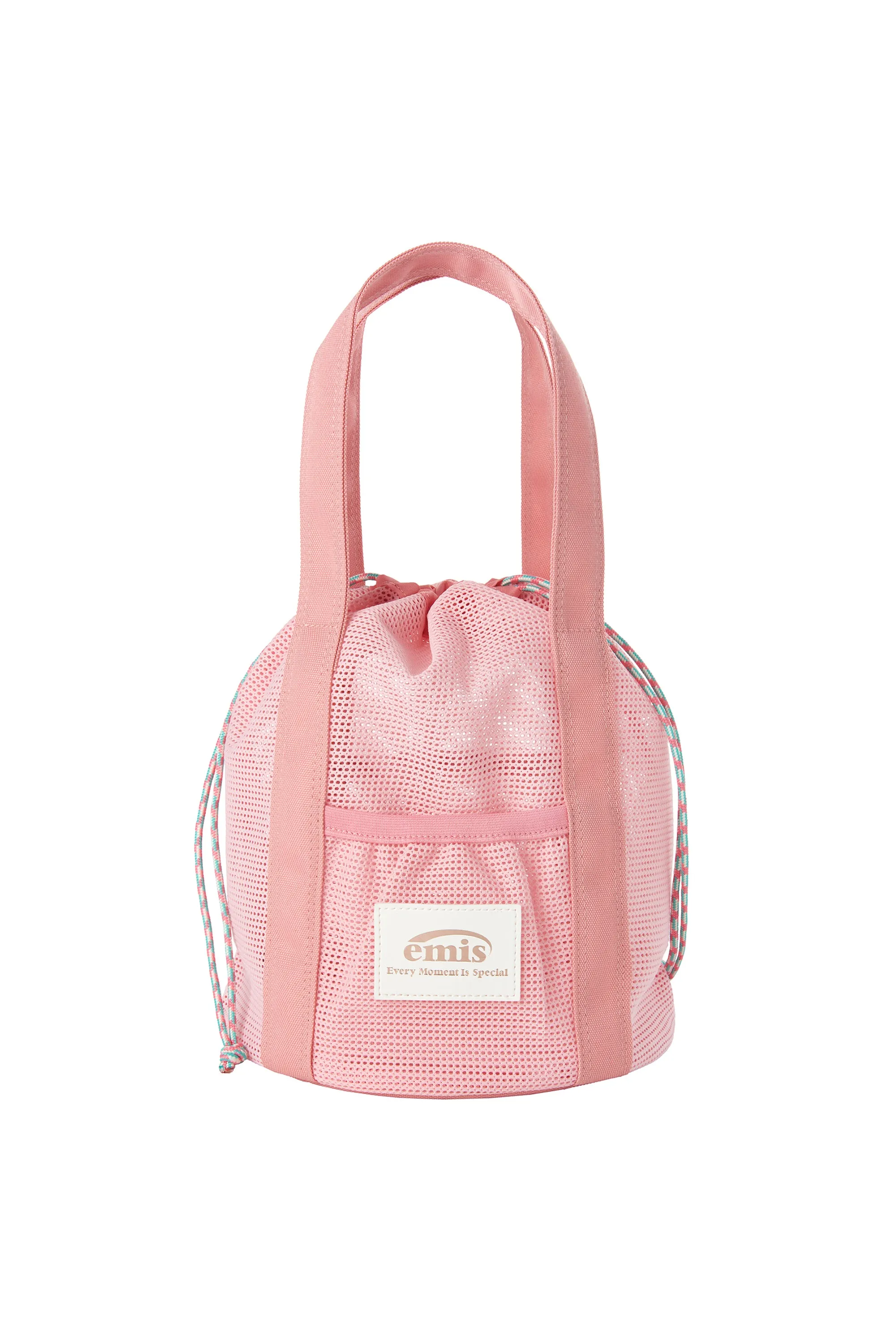 MESH BUCKET BAG-PINK