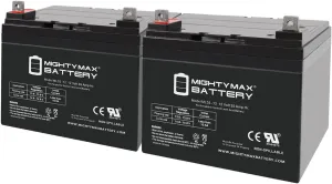 Mighty Max Battery 12V 35AH SLA Battery Replaces Golden Technology Compass GP600-2Pack