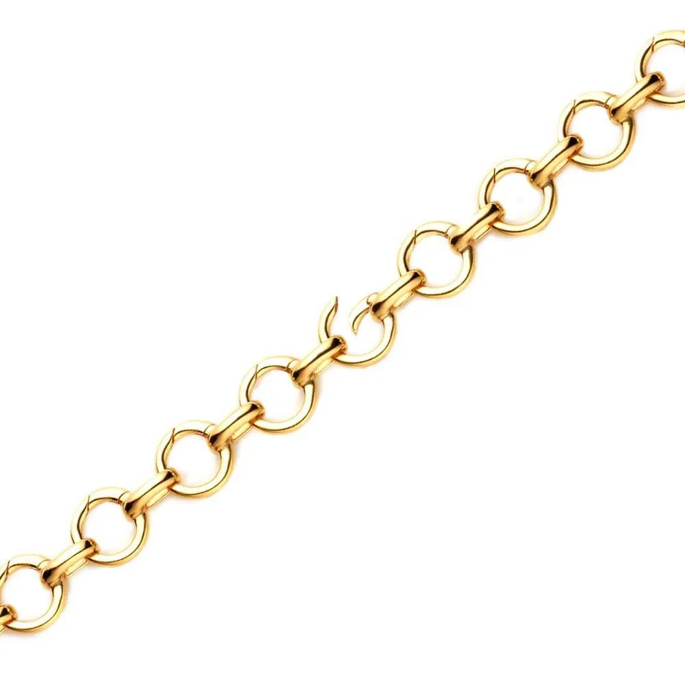 Mini Compass Bracelet Charm in Gold Vermeil