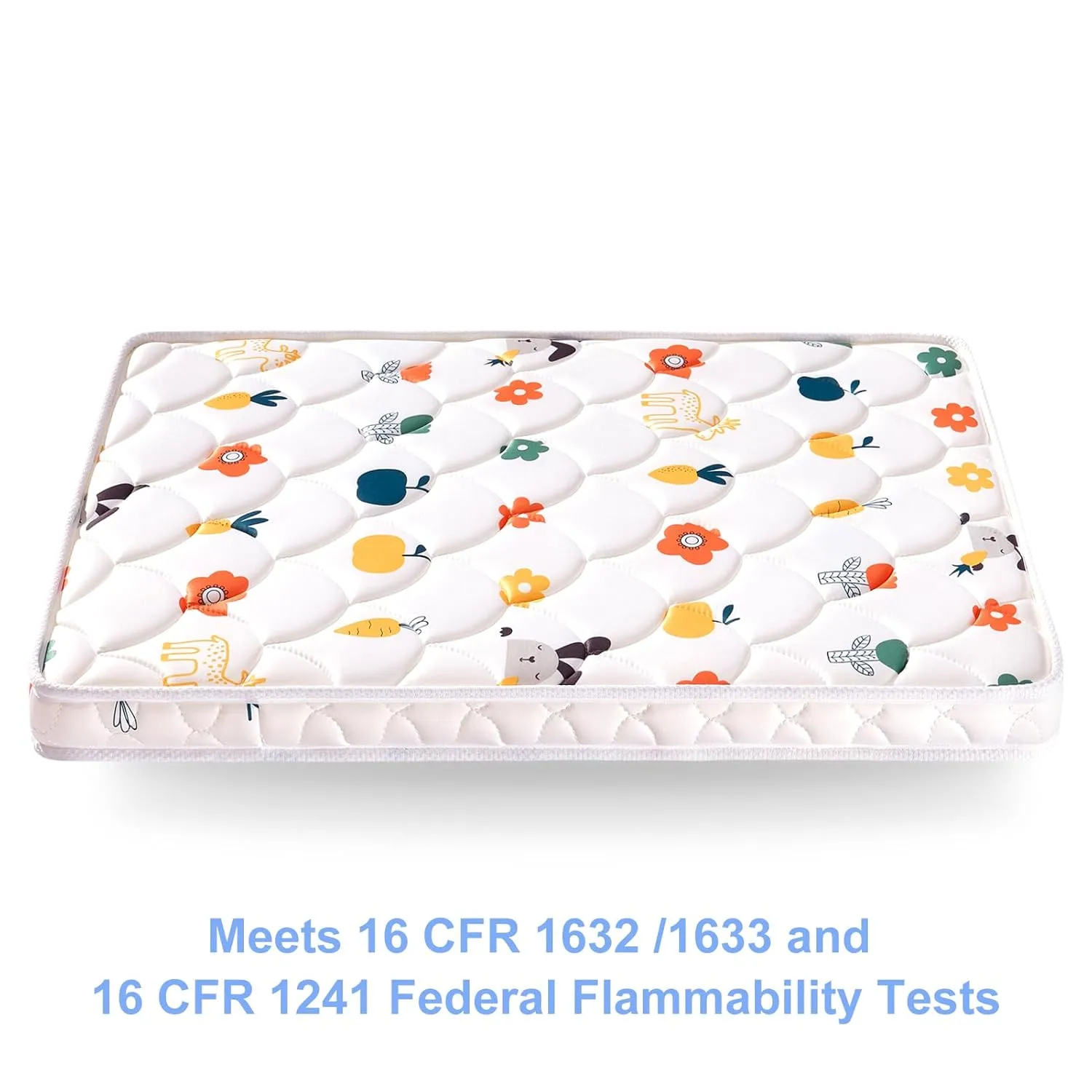 Mini Crib Mattress 38" x 24" x 4"- Firm Support and Comfort Premium Foam,Noiseless and Odorless,Hypoallergenic Mini Crib Mattress,Fits Mini and Portable Cribs,Dual Sided with Soft Breathable Fabric