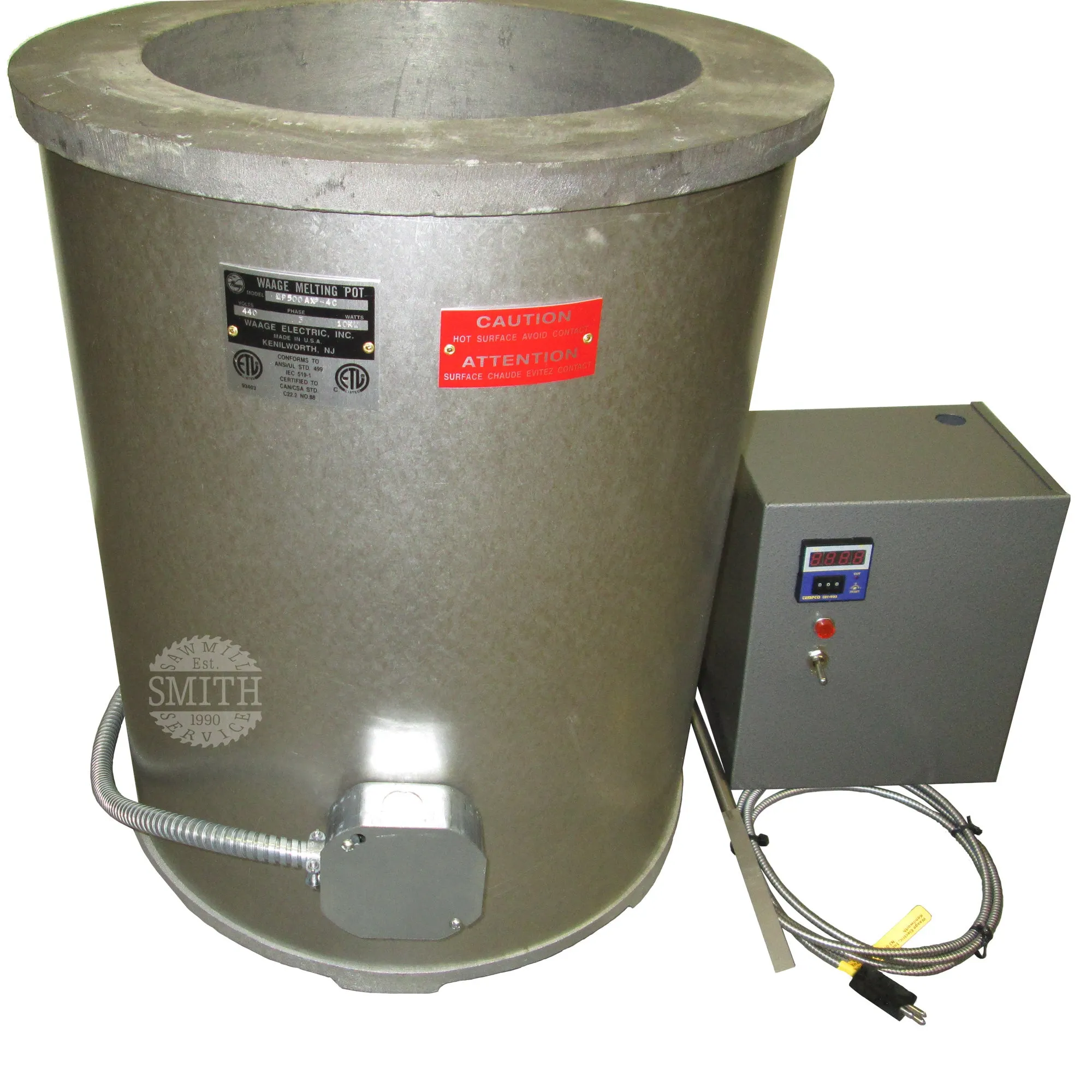 MP500AXP-5C, Babbitt Pot (100-1000 °F)