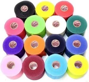 Mueller Underwrap - PreWrap for Athletic Tape/Taping/Head/Hair Bands - Rainbow Assorted Colors - 12/PACK