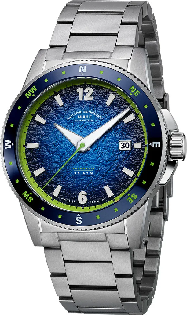 Muhle Glashutte Sportivo Compass Date Bracelet Watch