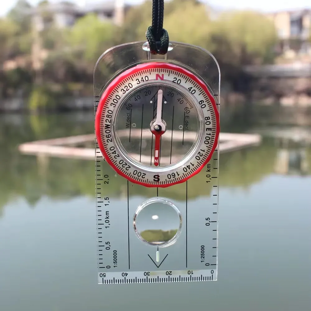 Multifunctional Strong Magnetic Compass. Outdoor Compass Luminous Multifunctional Waterproof Tactical Compass