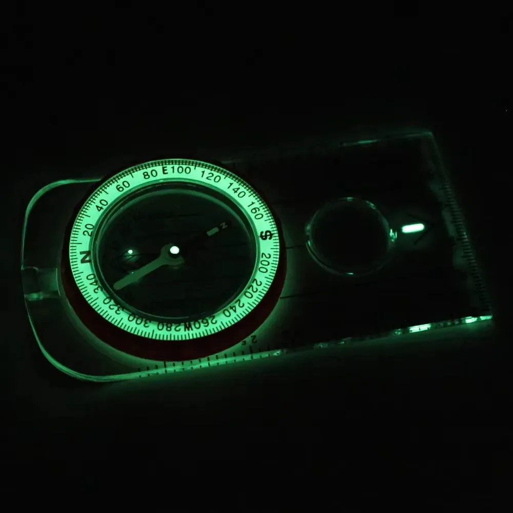 Multifunctional Strong Magnetic Compass. Outdoor Compass Luminous Multifunctional Waterproof Tactical Compass
