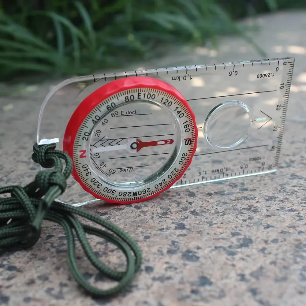 Multifunctional Strong Magnetic Compass. Outdoor Compass Luminous Multifunctional Waterproof Tactical Compass